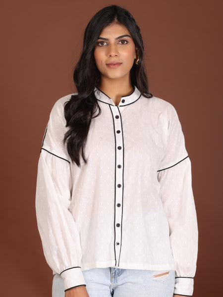 Misty Cotton Dobby Shirt - Jiraazi