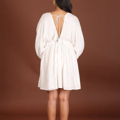 Coastal Lurex Crepe Dress - Jiraazi