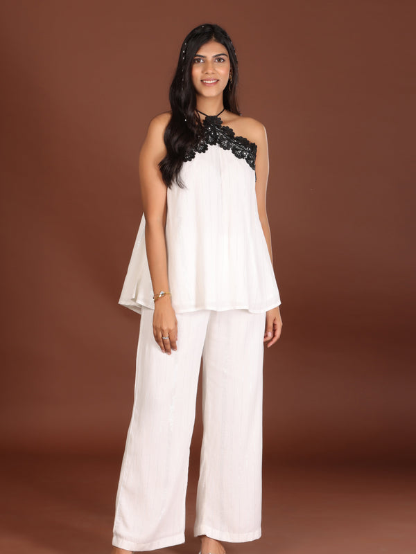 Nightingale lurex crepe co ord - Jiraazi