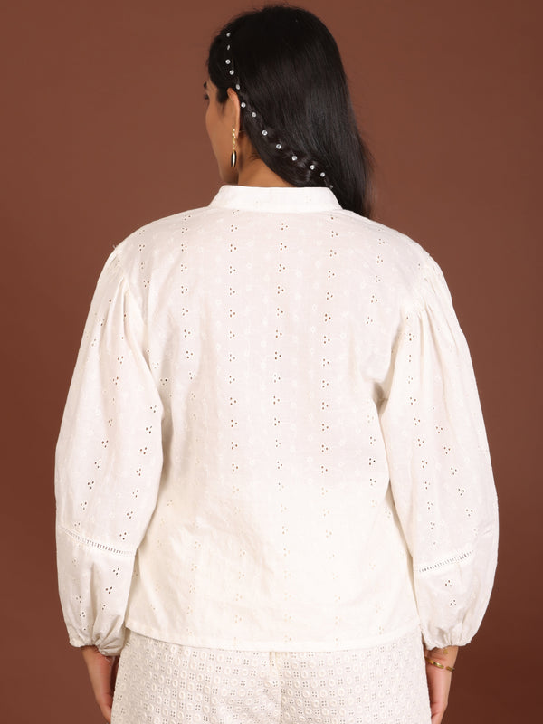 Sandy Schiffli Top - Jiraazi