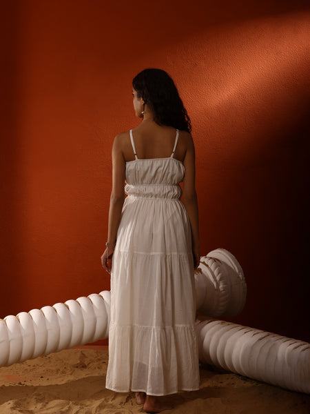 Tier Mulmul Maxi Dress