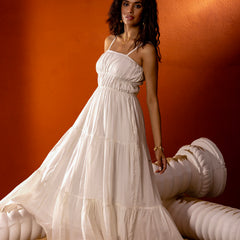 Tier Mulmul Maxi Dress