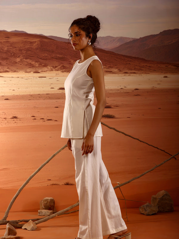 Cotton Flax Sleeveless Co Ord