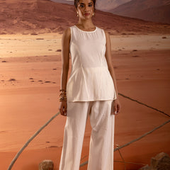 Cotton Flax Sleeveless Co Ord