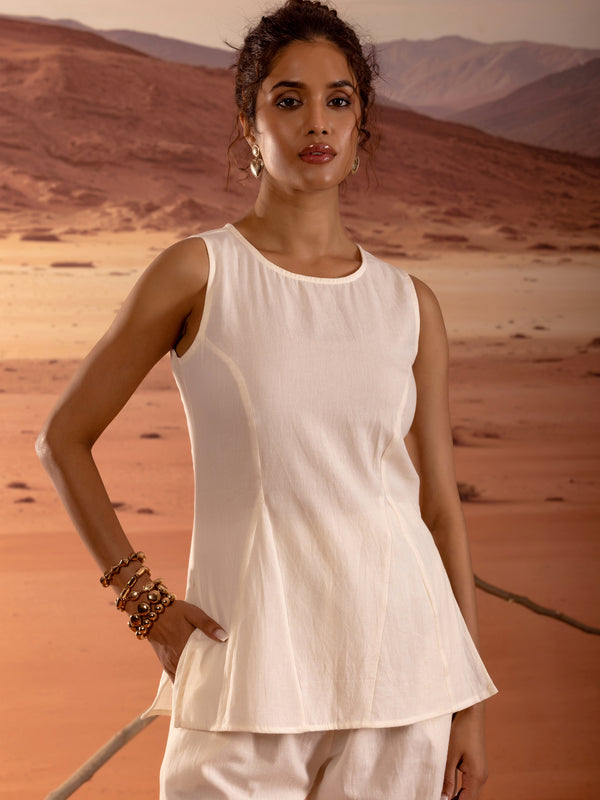 Cotton Flax Sleeveless Co Ord