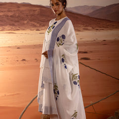 Asymmetrical Layered Handblock Print Kurta