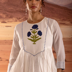 Asymmetrical Layered Handblock Print Kurta