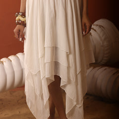 Multi Layer Asymmetrical Mul Skirt