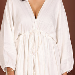 Coastal Lurex Crepe Dress - Jiraazi