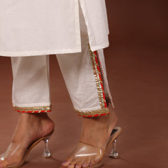 Niqhat Gota Cotton Suit set - Jiraazi