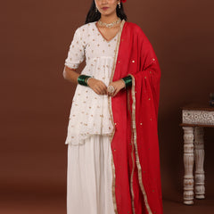 Niqhat Georgette Gharara suit set - Jiraazi