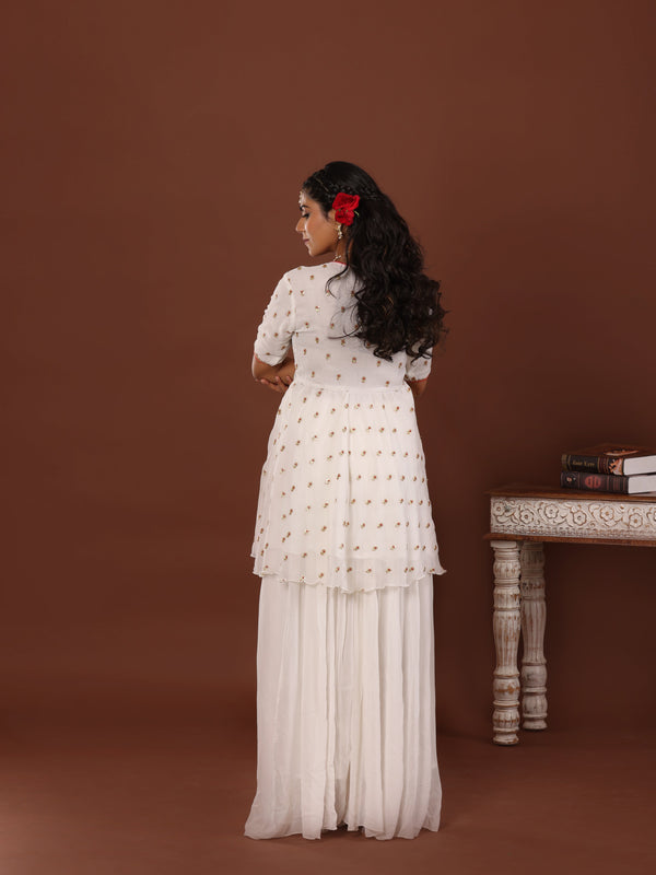 Niqhat Georgette Gharara suit set - Jiraazi