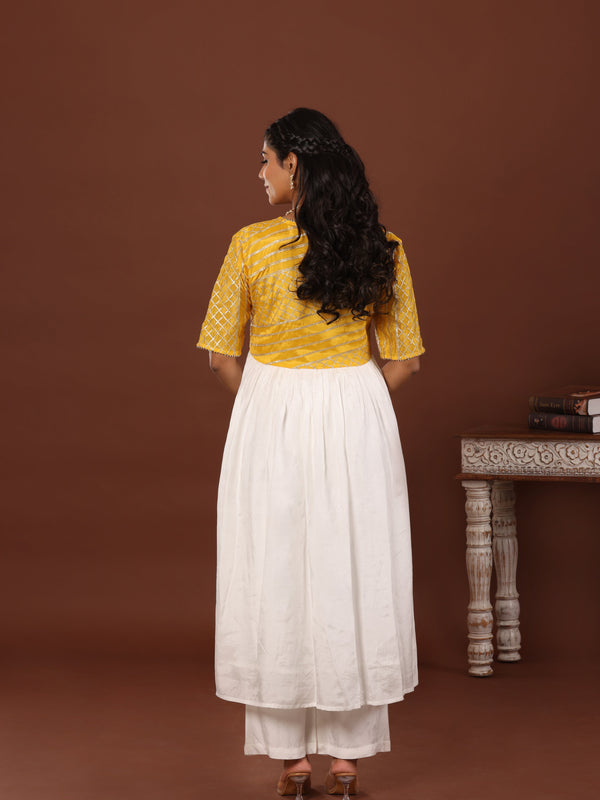 Kanari Gota Alia Cut Kurta - Jiraazi