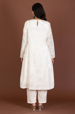 Rose velvet Kurta