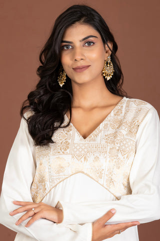 Nora Brocade Jacquard Kurta