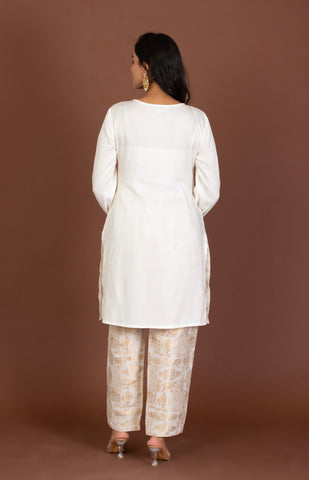 Nora Brocade Jacquard Kurta