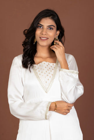 Mirza Satin Silk Kurta