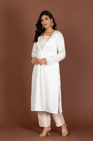 Mirza Satin Silk Kurta