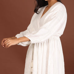 Coastal Lurex Crepe Dress - Jiraazi