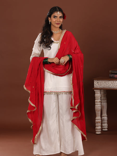 Alizeh chanderi suit set - Jiraazi
