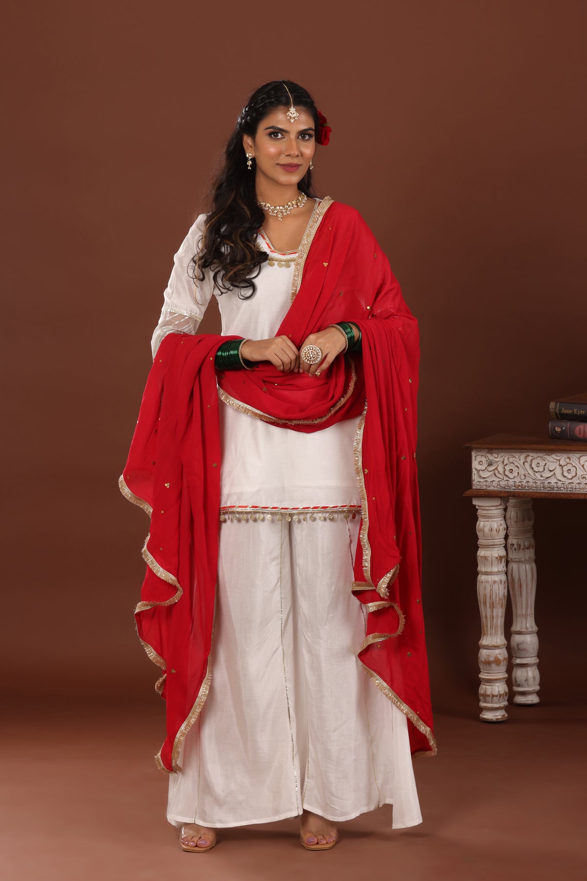 Alizeh chanderi suit set