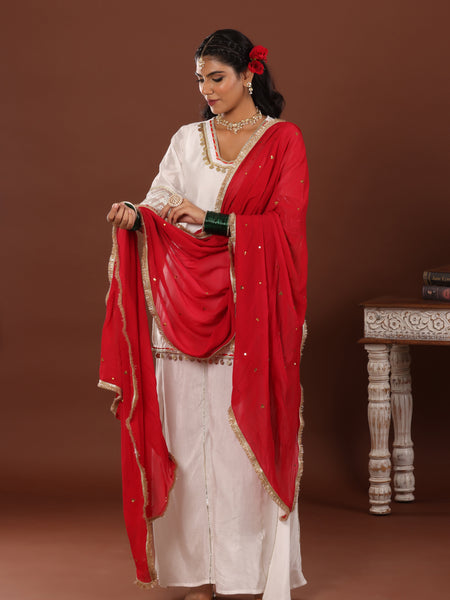 Alizeh chanderi suit set - Jiraazi