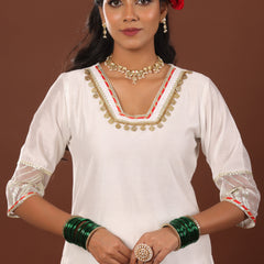 Alizeh chanderi suit set - Jiraazi