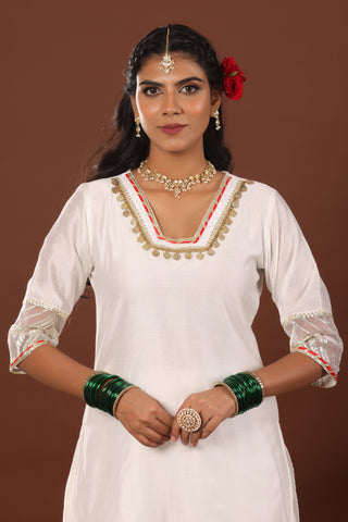 Alizeh chanderi suit set