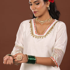 Alizeh chanderi suit set - Jiraazi