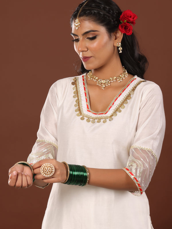 Alizeh chanderi suit set - Jiraazi