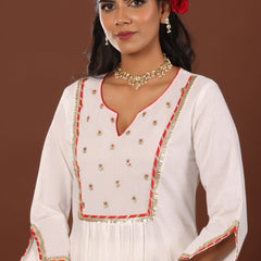 Niqhat Gota Cotton Suit set - Jiraazi