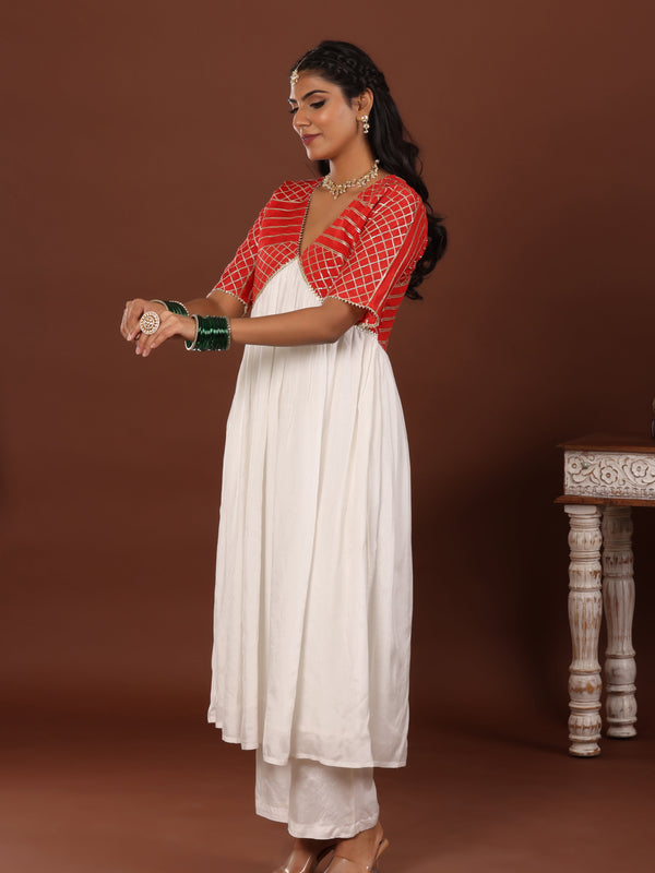 Kanari Gota Alia Cut Kurta - Jiraazi