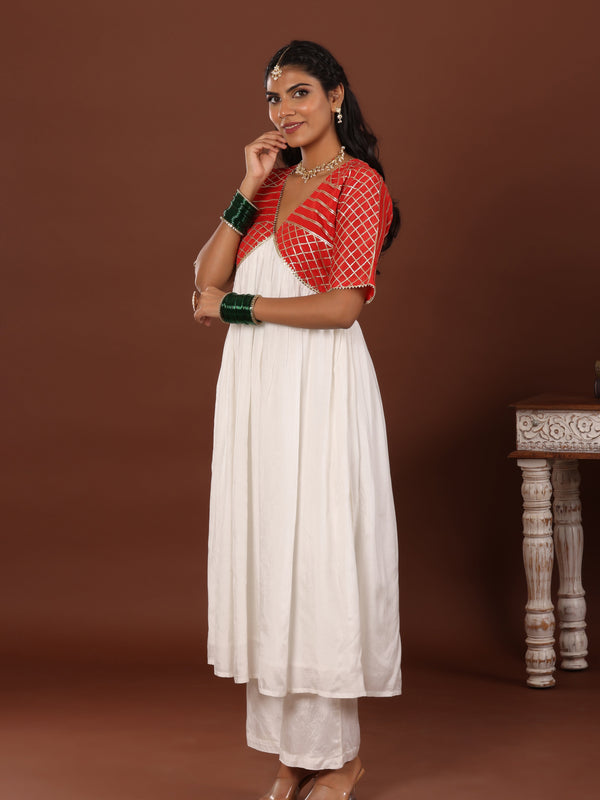 Kanari Gota Alia Cut Kurta - Jiraazi