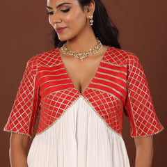 Kanari Gota Alia Cut Kurta - Jiraazi