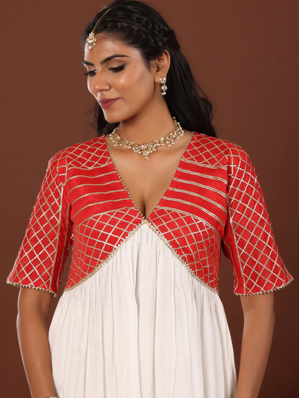 Kanari Gota Alia Cut Kurta - Jiraazi