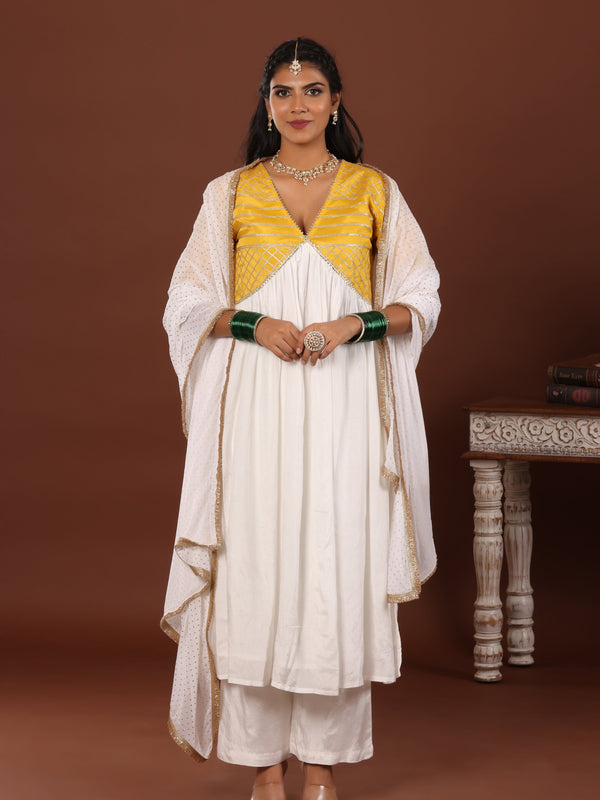 Kanari Gota Alia Cut Kurta - Jiraazi
