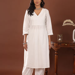 Lurex Boota Cotton Kurta - Jiraazi