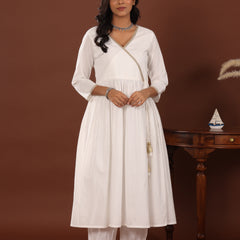 Chand Angrakha Cotton Kurta - Jiraazi