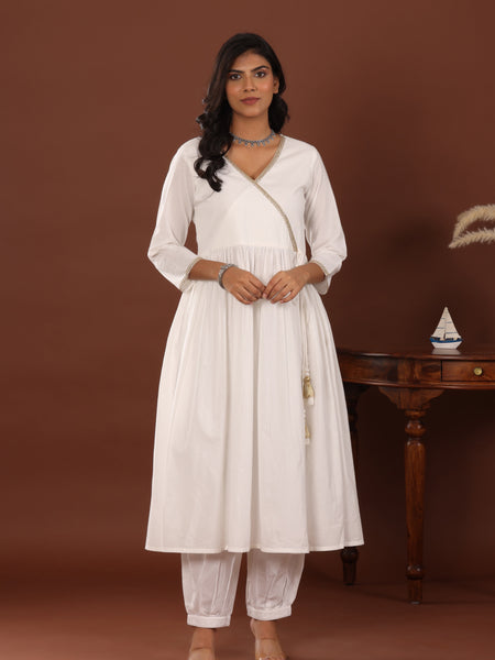 Chand Angrakha Cotton Kurta - Jiraazi