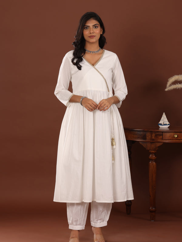 Chand Angrakha Cotton Kurta - Jiraazi
