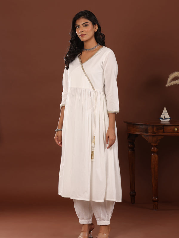 Chand Angrakha Cotton Kurta - Jiraazi