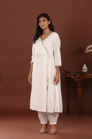 Chand Angrakha Cotton Kurta