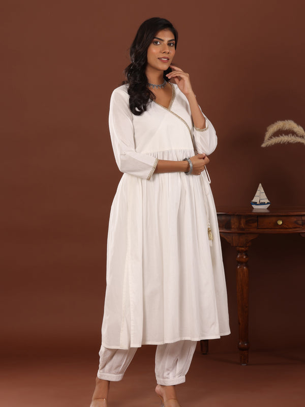 Chand Angrakha Cotton Kurta - Jiraazi