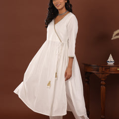 Chand Angrakha Cotton Kurta - Jiraazi