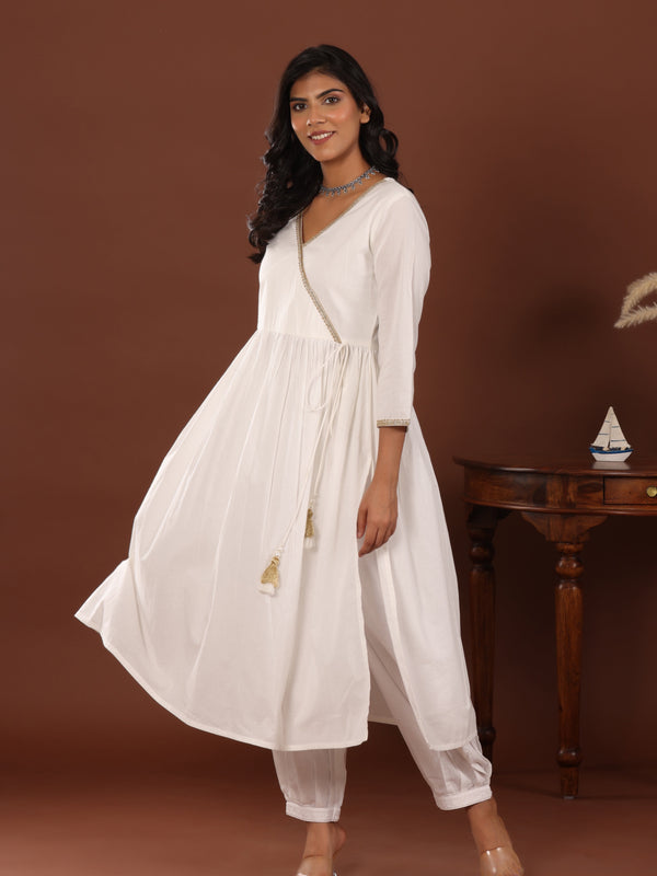 Chand Angrakha Cotton Kurta - Jiraazi