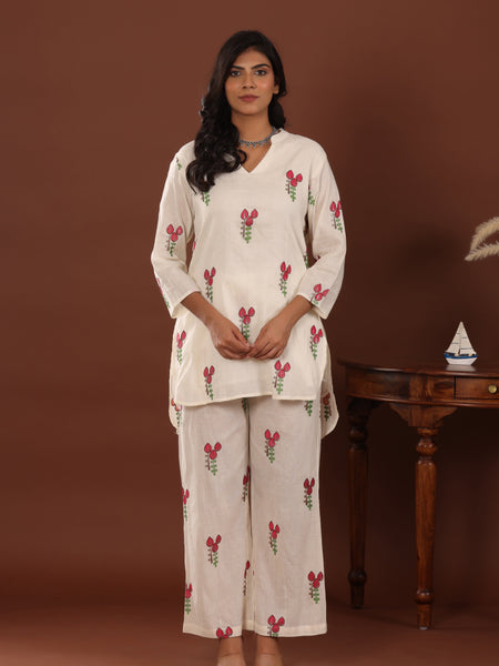 Rosemary cotton Co ord set - Jiraazi