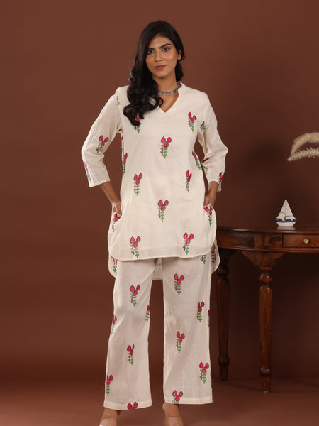 Rosemary cotton Co ord set - Jiraazi