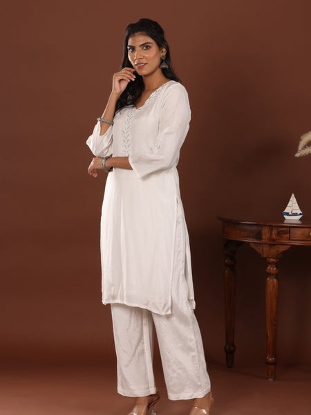 Sitara Muslin Straight Kurta - Jiraazi