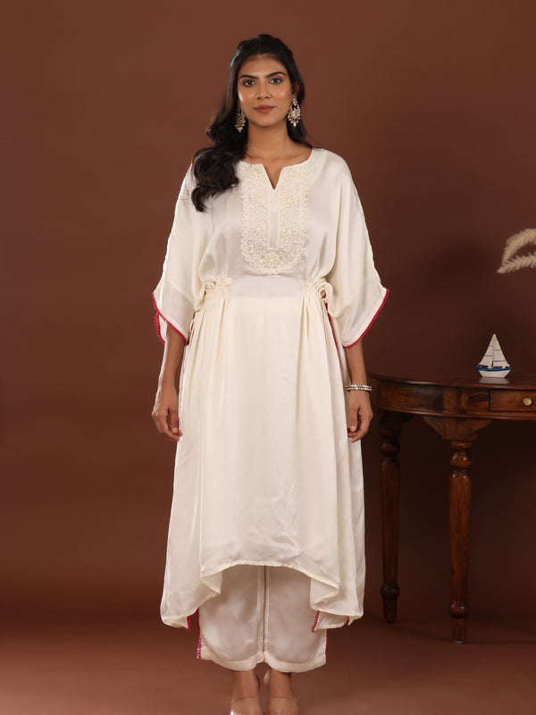 Meva Rang Kaftan Set - Jiraazi