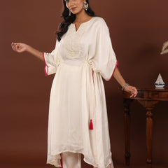 Meva Rang Kaftan Set - Jiraazi